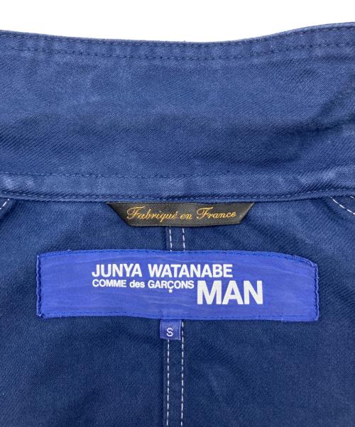 JUNYA WATANABE MAN（ジュンヤワタナベマン）JUNYA WATANABE MAN (ジュンヤワタナベマン) カバーオール ブルー×ホワイト サイズ:Sの古着・服飾アイテム