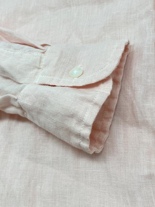 Frank&Eileen（フランクアンドアイリーン）Frank&Eileen (フランクアンドアイリーン) Ron Herman (ロンハーマン) リネンシャツ ピンク サイズ:Sの古着・服飾アイテム