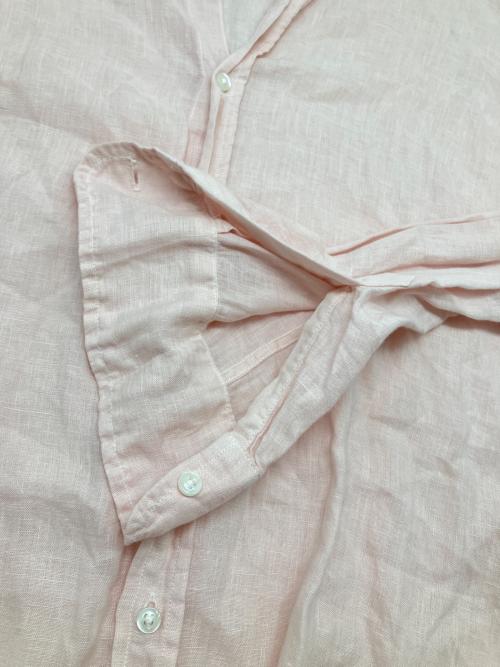 Frank&Eileen（フランクアンドアイリーン）Frank&Eileen (フランクアンドアイリーン) Ron Herman (ロンハーマン) リネンシャツ ピンク サイズ:Sの古着・服飾アイテム