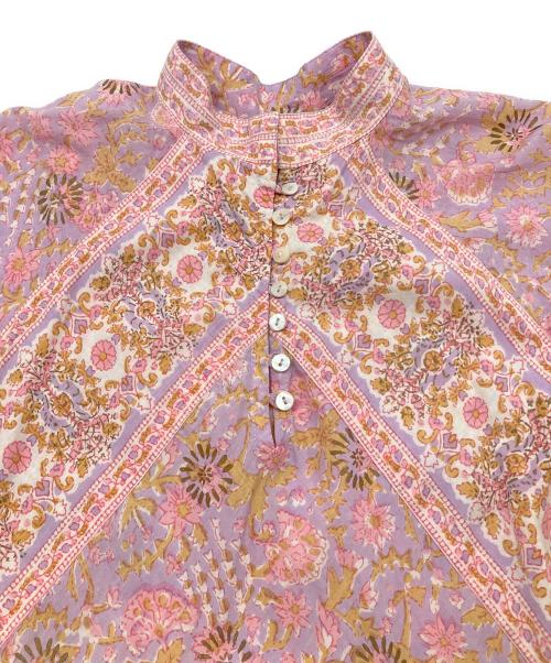 Ron Herman（ロンハーマン）Ron Herman (ロンハーマン) 長袖ワンピース　花柄 ピンク×パープル サイズ:Sの古着・服飾アイテム