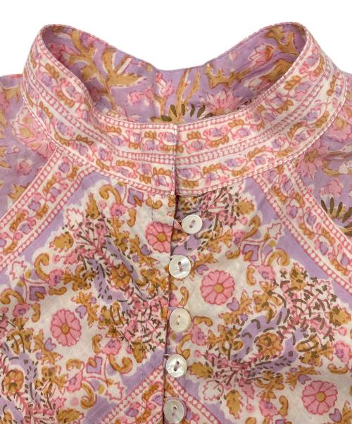 Ron Herman（ロンハーマン）Ron Herman (ロンハーマン) 長袖ワンピース　花柄 ピンク×パープル サイズ:Sの古着・服飾アイテム