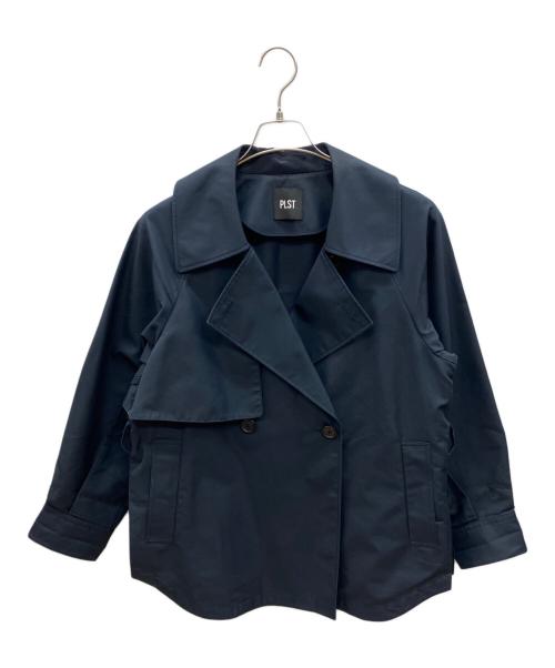 PLST（プラステ）PLST (プラステ) リラクシーショ-トートレンチコート ネイビー サイズ:Lの古着・服飾アイテム