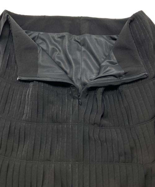 L'AUBE BLANK（ローブ ブラン）L'AUBE BLANK (ローブ ブラン) プリーツスカート ブラック サイズ:Ｍの古着・服飾アイテム