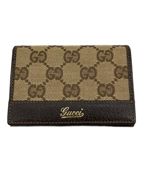 GUCCI（グッチ）GUCCI (グッチ) 名刺入れ ブラウンの古着・服飾アイテム