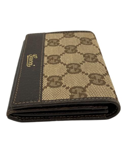 GUCCI（グッチ）GUCCI (グッチ) 名刺入れ ブラウンの古着・服飾アイテム