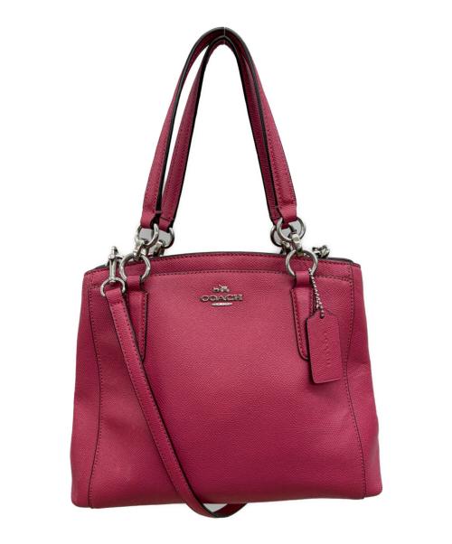 COACH（コーチ）COACH (コーチ) 2WAYショルダーバッグ ショッキングピンクの古着・服飾アイテム