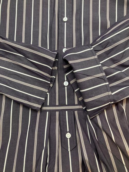 FRAMeWORK（フレームワーク）FRAMeWORK (フレームワーク) 長袖ワンピース　ストライプ ネイビー×ベージュ サイズ:38の古着・服飾アイテム