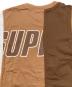 中古・古着 SUPREME (シュプリーム) Reconstructed S/S Top ブラウン×ホワイト サイズ:S：9000円