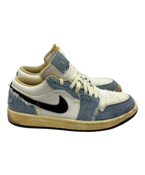 NIKE（ナイキ）NIKE (ナイキ) AIR JORDAN 1 LOW SEAIR JORDAN 1 LOW SE ブルー×ホワイト サイズ:27の古着・服飾アイテム