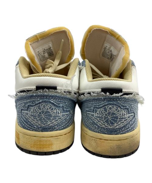 NIKE（ナイキ）NIKE (ナイキ) AIR JORDAN 1 LOW SEAIR JORDAN 1 LOW SE ブルー×ホワイト サイズ:27の古着・服飾アイテム