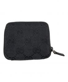 GUCCI（グッチ）の古着「GG　コインケース」｜グレー×ブラック