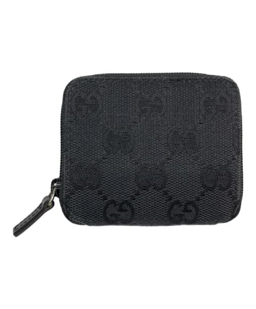 GUCCI（グッチ）GUCCI (グッチ) GG　コインケース グレー×ブラックの古着・服飾アイテム