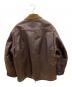 ALBINO GARDIN (アルビノガルディン) レザージャケット　古着 ブラウン サイズ:不明：9000円