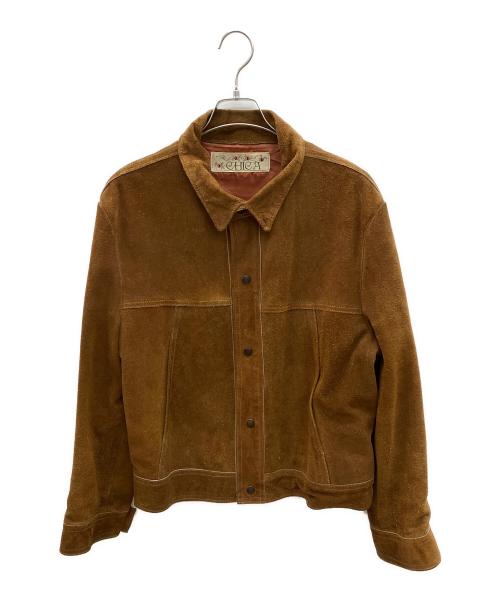chica（チカ）chica (チカ) 90sスエードジャケット　古着 ブラウン サイズ:42の古着・服飾アイテム