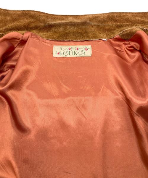 chica（チカ）chica (チカ) 90sスエードジャケット　古着 ブラウン サイズ:42の古着・服飾アイテム