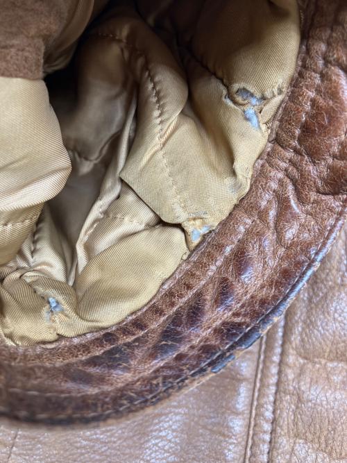 PROGETTO（プロジェット）PROGETTO (プロジェット) レザージャケット　古着 ブラウン サイズ:50の古着・服飾アイテム