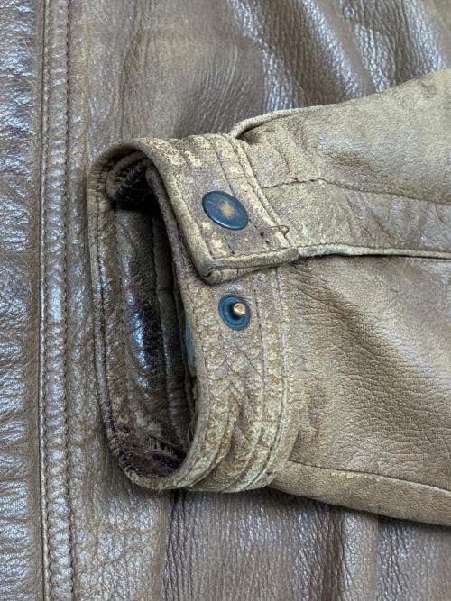 PROGETTO（プロジェット）PROGETTO (プロジェット) レザージャケット　古着 ブラウン サイズ:50の古着・服飾アイテム
