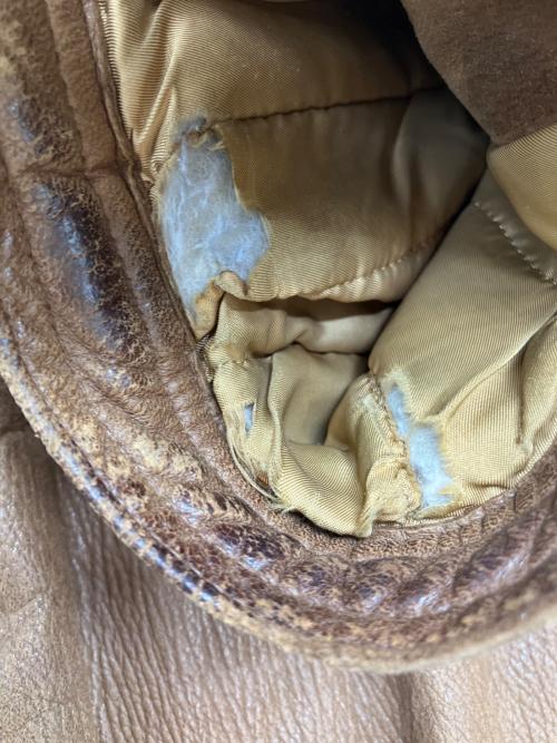 PROGETTO（プロジェット）PROGETTO (プロジェット) レザージャケット　古着 ブラウン サイズ:50の古着・服飾アイテム