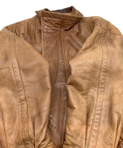 PROGETTO（プロジェット）PROGETTO (プロジェット) レザージャケット　古着 ブラウン サイズ:50の古着・服飾アイテム
