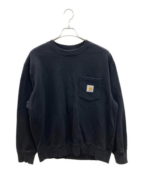 CarHartt（カーハート）CarHartt (カーハート) スウェット　ヴィンテージアメカジ ブラック サイズ:Lの古着・服飾アイテム