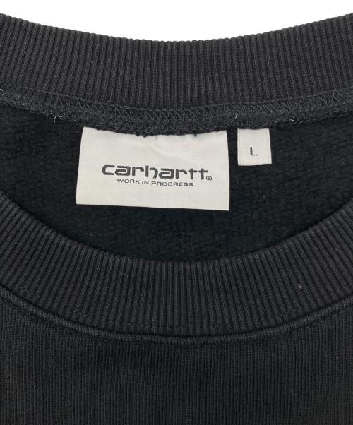 CarHartt（カーハート）CarHartt (カーハート) スウェット　ヴィンテージアメカジ ブラック サイズ:Lの古着・服飾アイテム