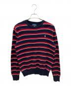 POLO RALPH LAURENポロ・ラルフローレン）の古着「ニット」｜ネイビー×レッド
