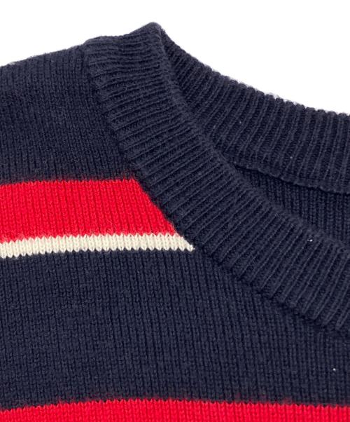 POLO RALPH LAUREN（ポロ・ラルフローレン）POLO RALPH LAUREN (ポロ・ラルフローレン) ニット ネイビー×レッド サイズ:XLの古着・服飾アイテム