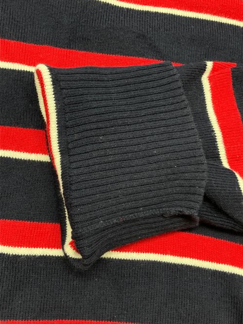 POLO RALPH LAUREN（ポロ・ラルフローレン）POLO RALPH LAUREN (ポロ・ラルフローレン) ニット ネイビー×レッド サイズ:XLの古着・服飾アイテム