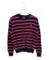 POLO RALPH LAUREN（ポロ・ラルフローレン）の古着「ニット」｜ネイビー×レッド