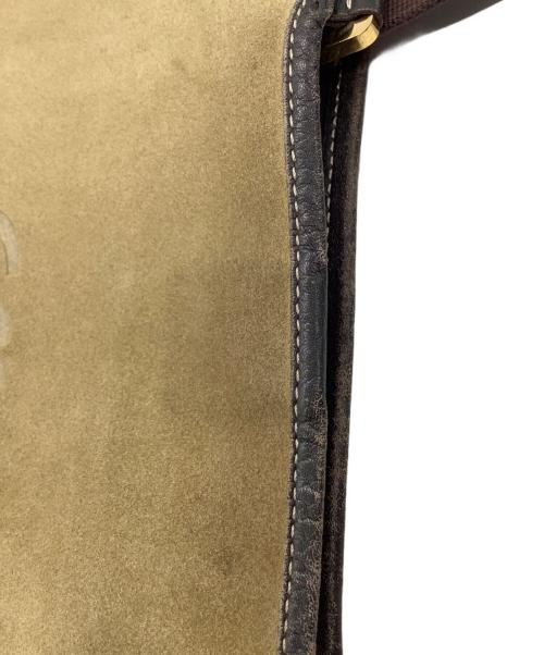 LOEWE（ロエベ）LOEWE (ロエベ) アナグラムスエードショルダーバッグ ベージュの古着・服飾アイテム