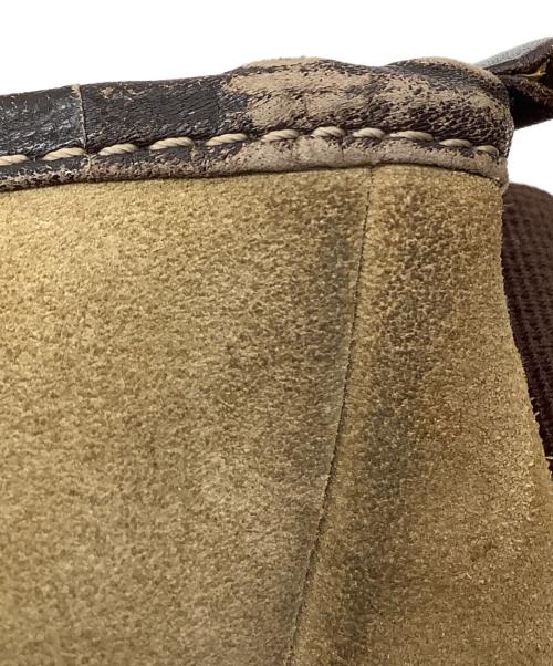 LOEWE（ロエベ）LOEWE (ロエベ) アナグラムスエードショルダーバッグ ベージュの古着・服飾アイテム