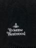 中古・古着 Vivienne Westwood (ヴィヴィアンウエストウッド) ロゴ刺繍ラムウールマフラー ブラック：8000円