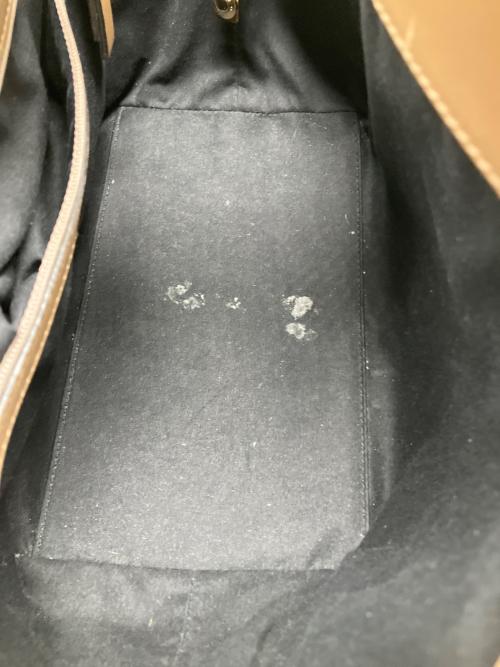 JIMMY CHOO（ジミーチュウ）JIMMY CHOO (ジミーチュウ) スターストーンスタッズトートバッグ ブラウンの古着・服飾アイテム