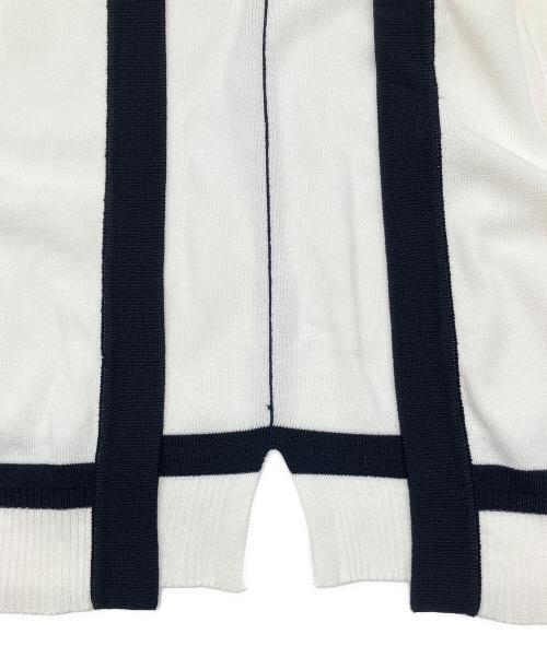 FENNEL（フェンネル）FENNEL (フェンネル) ジレ ホワイト×ブラック サイズ:38（9号）の古着・服飾アイテム