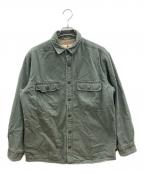 WOOLRICHウールリッチ）の古着「シャツジャケット　古着」｜カーキ×ベージュ