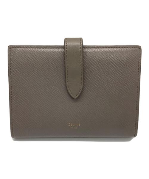 CELINE（セリーヌ）CELINE (セリーヌ) 	ミディアムストラップウォレット グレーの古着・服飾アイテム