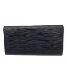 LOUIS VUITTON（ルイ ヴィトン）の古着「エピ 　ポルトエン3 カルトクレディ」｜ブラック