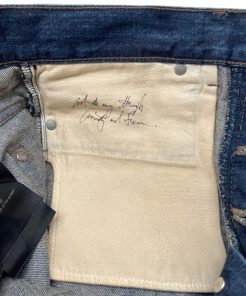 fagassent（ファガッセン）fagassent (ファガッセン) デニムパンツ　JESUS  ダメージ加工 インディゴ サイズ:3の古着・服飾アイテム