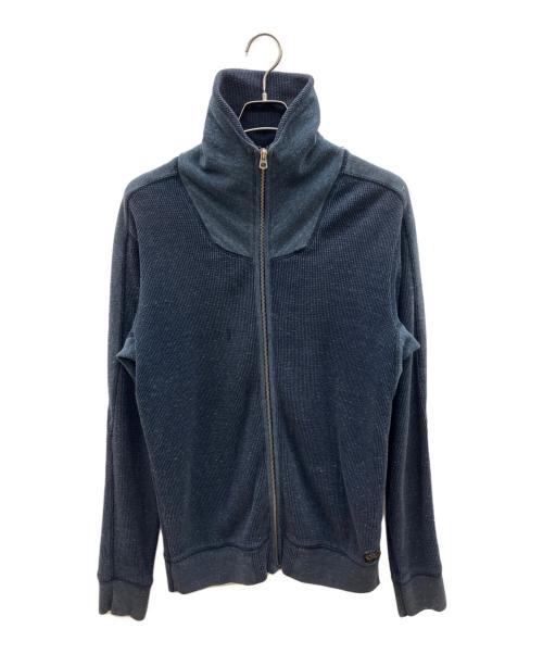 DIESEL（ディーゼル）DIESEL (ディーゼル) ニットジャケット ネイビー サイズ:Lの古着・服飾アイテム
