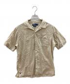 POLO RALPH LAURENポロ・ラルフローレン）の古着「90s半袖シャツ　CALDWELL」｜ベージュ