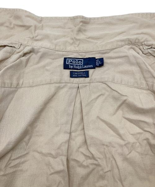 POLO RALPH LAUREN（ポロ・ラルフローレン）POLO RALPH LAUREN (ポロ・ラルフローレン) 90s半袖シャツ　CALDWELL ベージュ サイズ:Lの古着・服飾アイテム