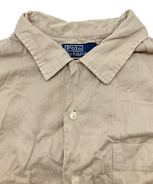 POLO RALPH LAUREN（ポロ・ラルフローレン）POLO RALPH LAUREN (ポロ・ラルフローレン) 90s半袖シャツ　CALDWELL ベージュ サイズ:Lの古着・服飾アイテム