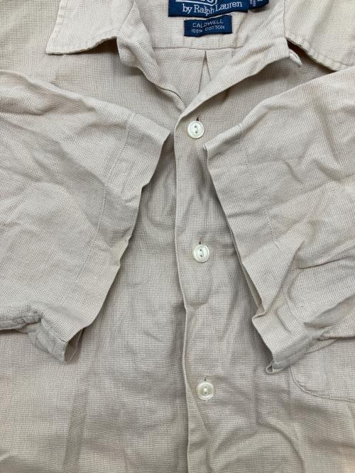 POLO RALPH LAUREN（ポロ・ラルフローレン）POLO RALPH LAUREN (ポロ・ラルフローレン) 90s半袖シャツ　CALDWELL ベージュ サイズ:Lの古着・服飾アイテム