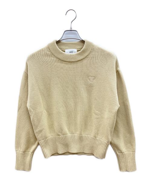 AMI Alexandre Mattiussi（アミアレクサンドルマテュッシ）AMI Alexandre Mattiussi (アミアレクサンドルマテュッシ) 厚手ニット ベージュ サイズ:XSの古着・服飾アイテム