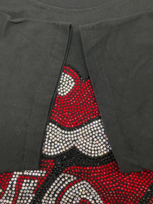 JACKROSE（ジャックローズ）JACKROSE (ジャックローズ) THE ROLLING STONES (ザ ローリングストーンズ) 半袖カットソー ブラック×レッド サイズ:Ｍの古着・服飾アイテム