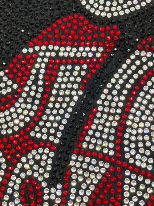 JACKROSE（ジャックローズ）JACKROSE (ジャックローズ) THE ROLLING STONES (ザ ローリングストーンズ) 半袖カットソー ブラック×レッド サイズ:Ｍの古着・服飾アイテム