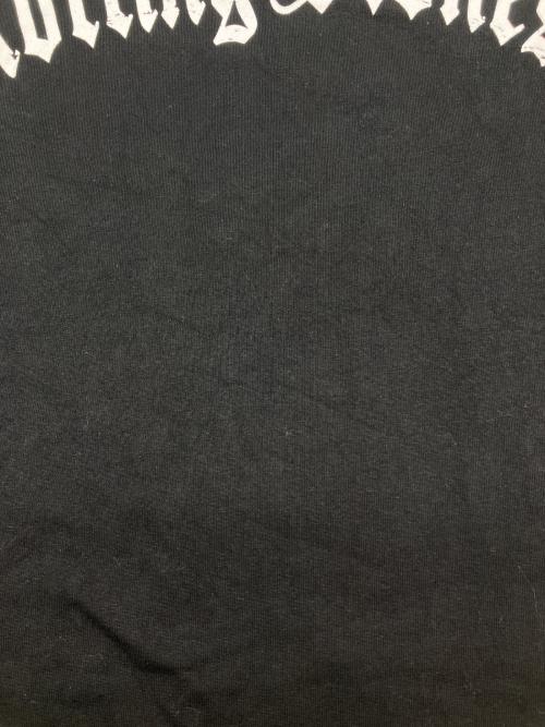 JACKROSE（ジャックローズ）JACKROSE (ジャックローズ) THE ROLLING STONES (ザ ローリングストーンズ) 半袖カットソー ブラック×レッド サイズ:Ｍの古着・服飾アイテム