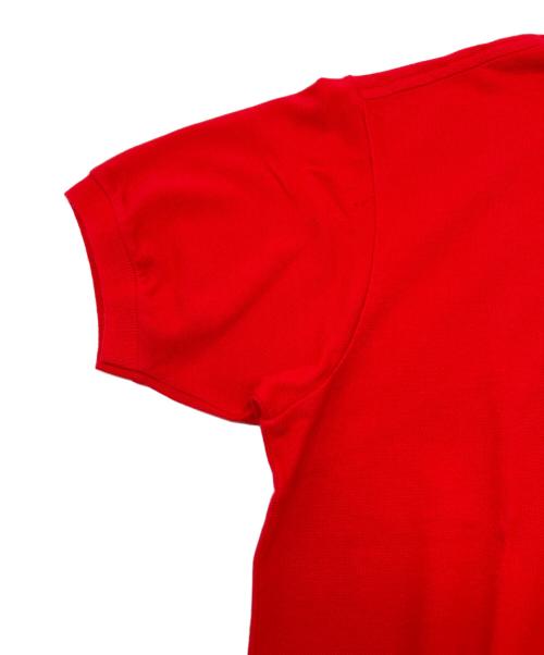 CHEMISE LACOSTE（シュミーズ ラコステ）CHEMISE LACOSTE (シュミーズ ラコステ) 70sポロシャツ レッド サイズ:5の古着・服飾アイテム