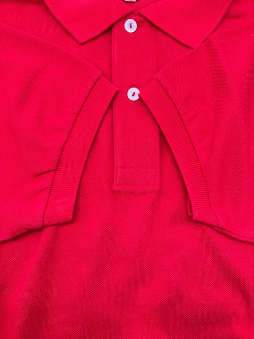 CHEMISE LACOSTE（シュミーズ ラコステ）CHEMISE LACOSTE (シュミーズ ラコステ) 70sポロシャツ レッド サイズ:5の古着・服飾アイテム