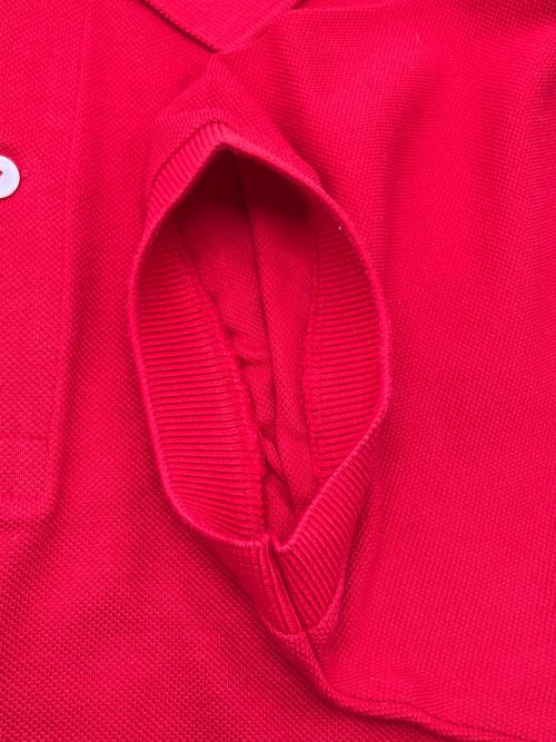 CHEMISE LACOSTE（シュミーズ ラコステ）CHEMISE LACOSTE (シュミーズ ラコステ) 70sポロシャツ レッド サイズ:5の古着・服飾アイテム